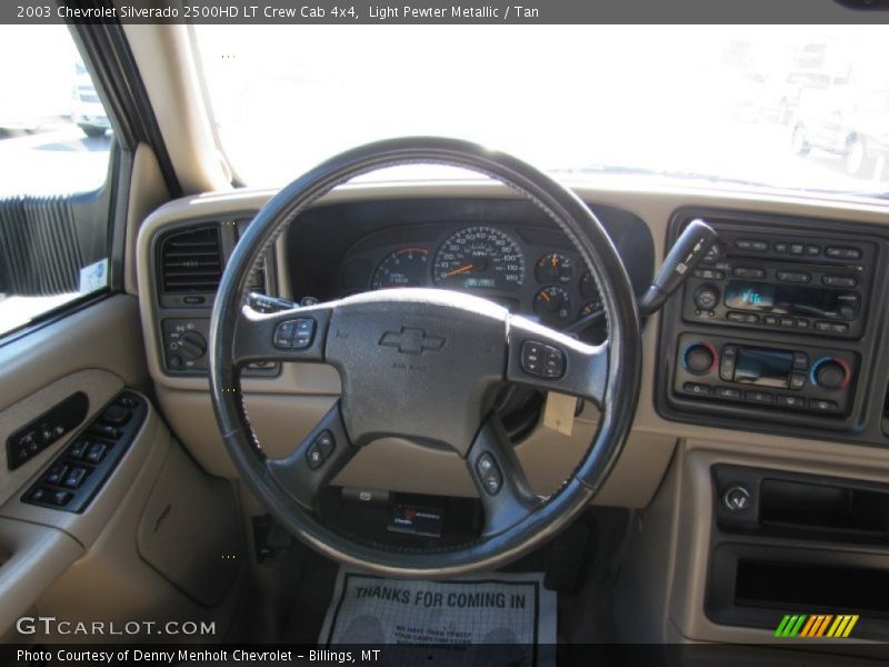 Light Pewter Metallic / Tan 2003 Chevrolet Silverado 2500HD LT Crew Cab 4x4