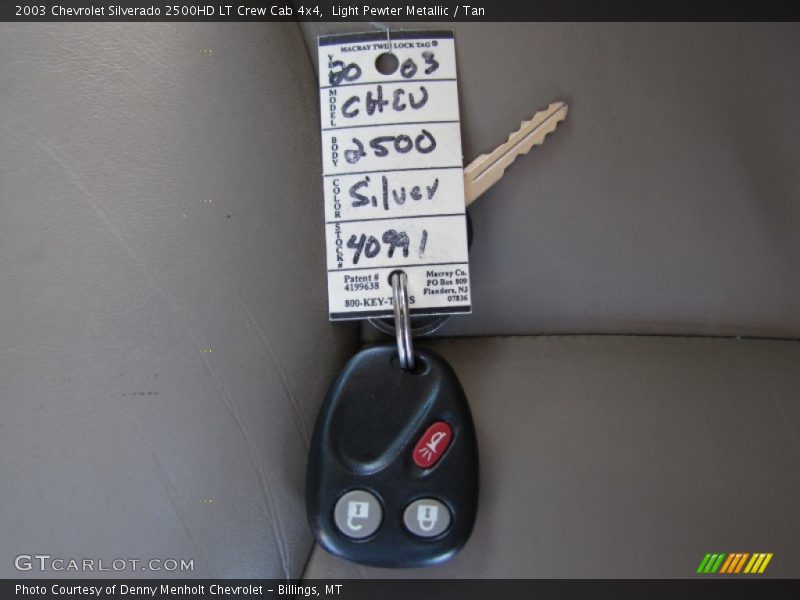 Keys of 2003 Silverado 2500HD LT Crew Cab 4x4