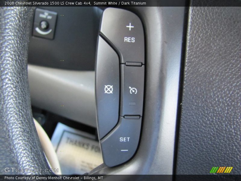 Summit White / Dark Titanium 2008 Chevrolet Silverado 1500 LS Crew Cab 4x4