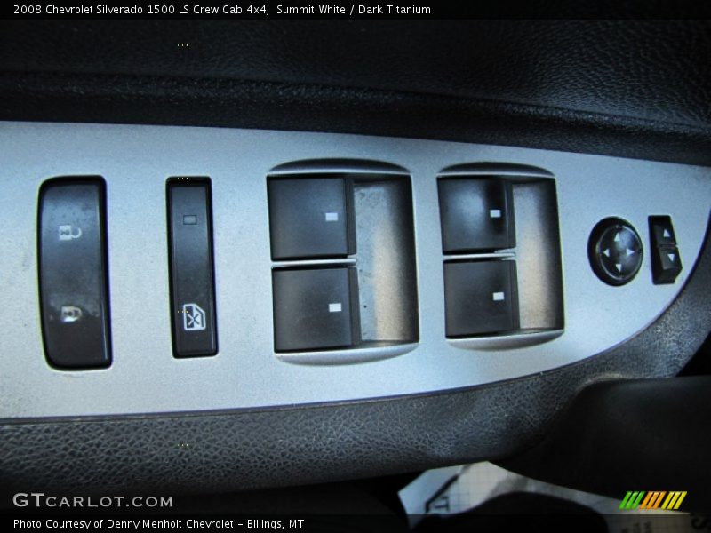 Summit White / Dark Titanium 2008 Chevrolet Silverado 1500 LS Crew Cab 4x4