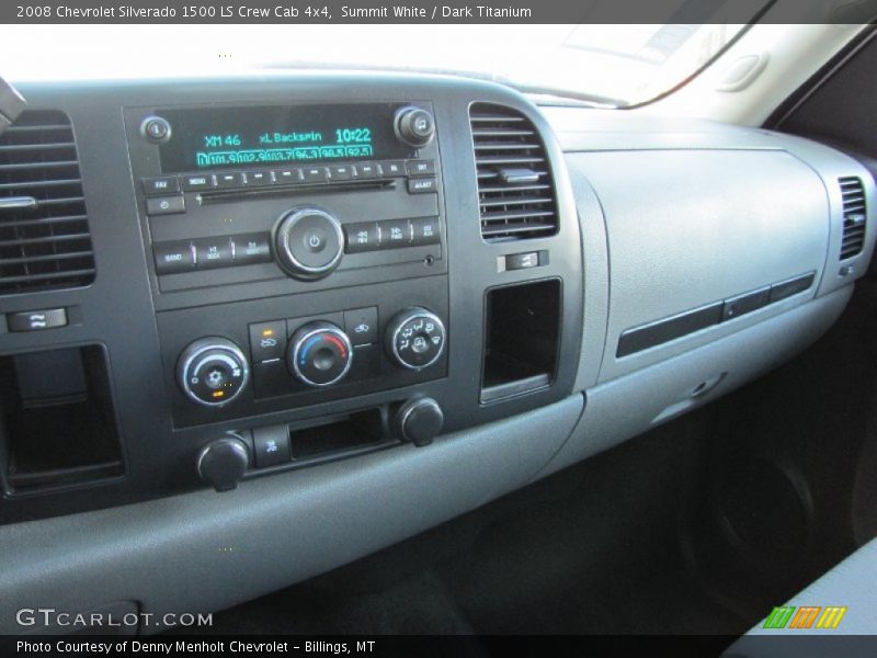 Summit White / Dark Titanium 2008 Chevrolet Silverado 1500 LS Crew Cab 4x4