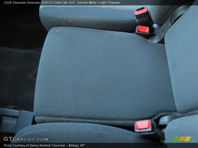 Summit White / Dark Titanium 2008 Chevrolet Silverado 1500 LS Crew Cab 4x4