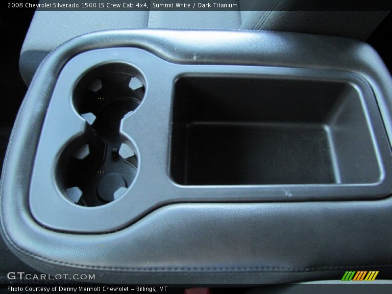 Summit White / Dark Titanium 2008 Chevrolet Silverado 1500 LS Crew Cab 4x4