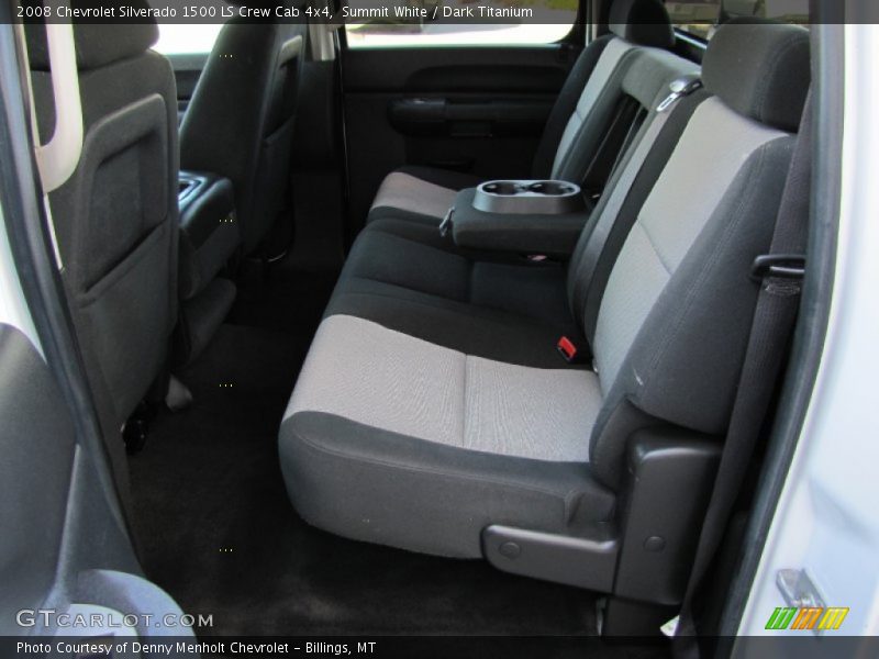 Summit White / Dark Titanium 2008 Chevrolet Silverado 1500 LS Crew Cab 4x4