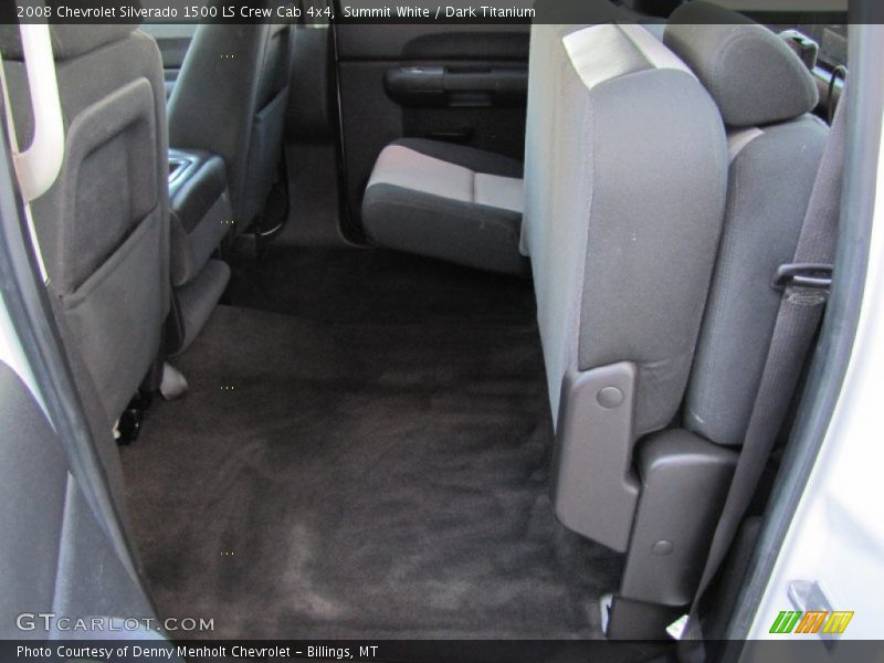 Summit White / Dark Titanium 2008 Chevrolet Silverado 1500 LS Crew Cab 4x4