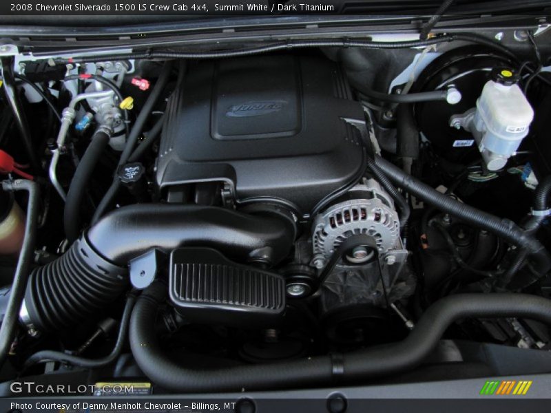 Summit White / Dark Titanium 2008 Chevrolet Silverado 1500 LS Crew Cab 4x4