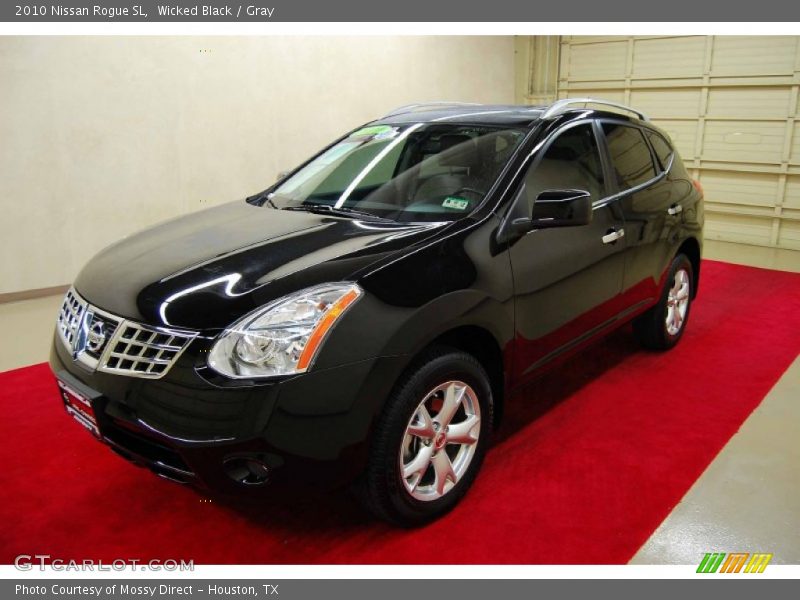 Wicked Black / Gray 2010 Nissan Rogue SL