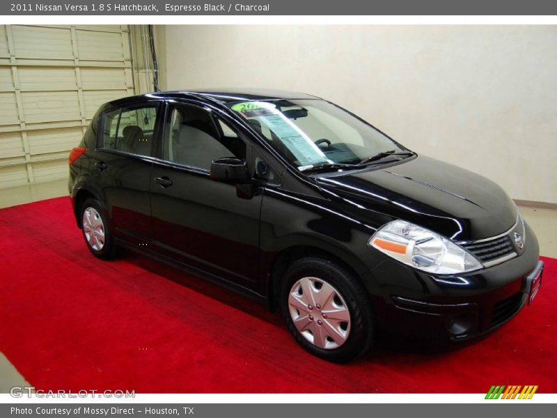 Espresso Black / Charcoal 2011 Nissan Versa 1.8 S Hatchback