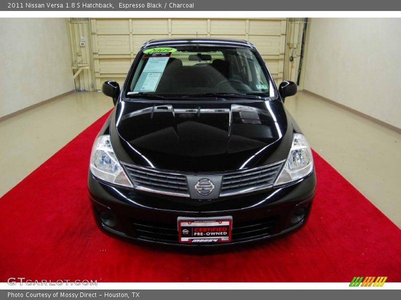 Espresso Black / Charcoal 2011 Nissan Versa 1.8 S Hatchback