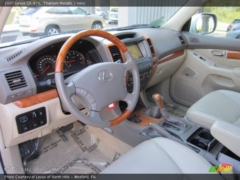 Titanium Metallic / Ivory 2007 Lexus GX 470