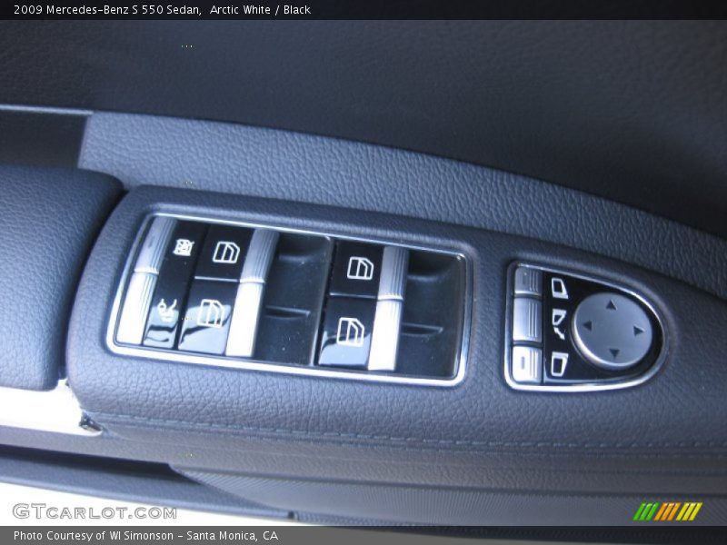 Arctic White / Black 2009 Mercedes-Benz S 550 Sedan