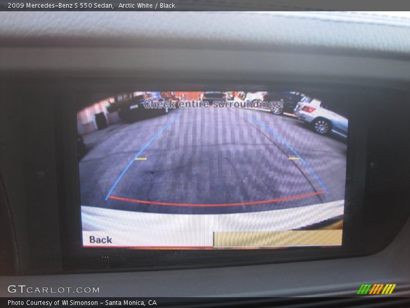 Arctic White / Black 2009 Mercedes-Benz S 550 Sedan