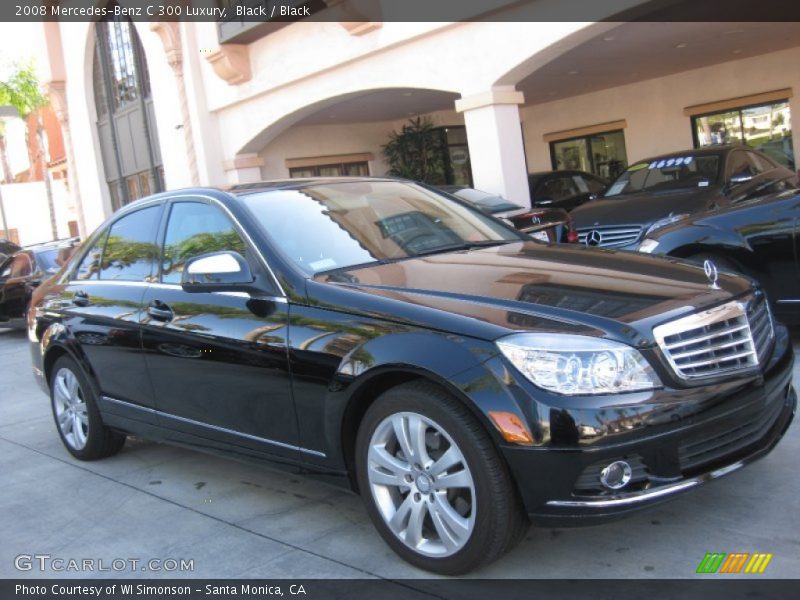 Black / Black 2008 Mercedes-Benz C 300 Luxury