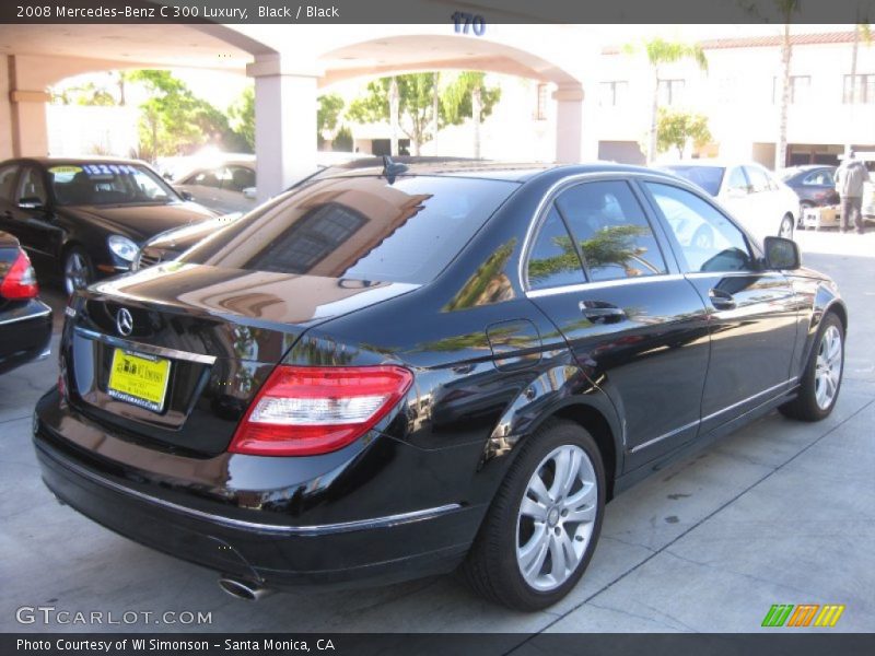 Black / Black 2008 Mercedes-Benz C 300 Luxury