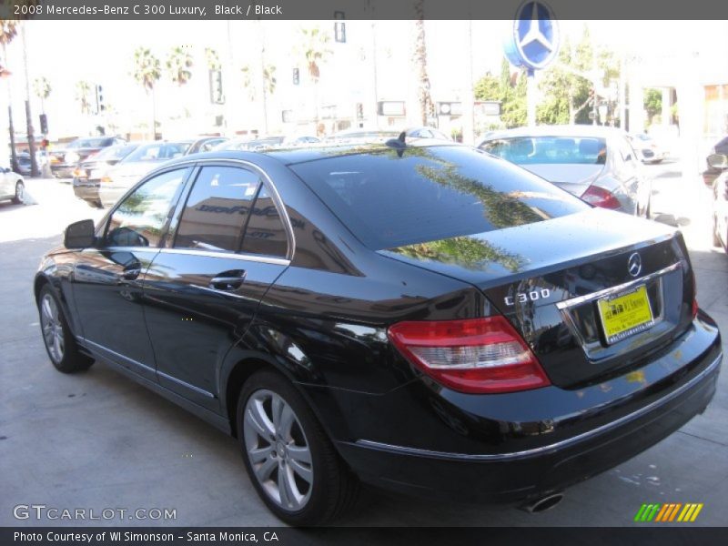 Black / Black 2008 Mercedes-Benz C 300 Luxury