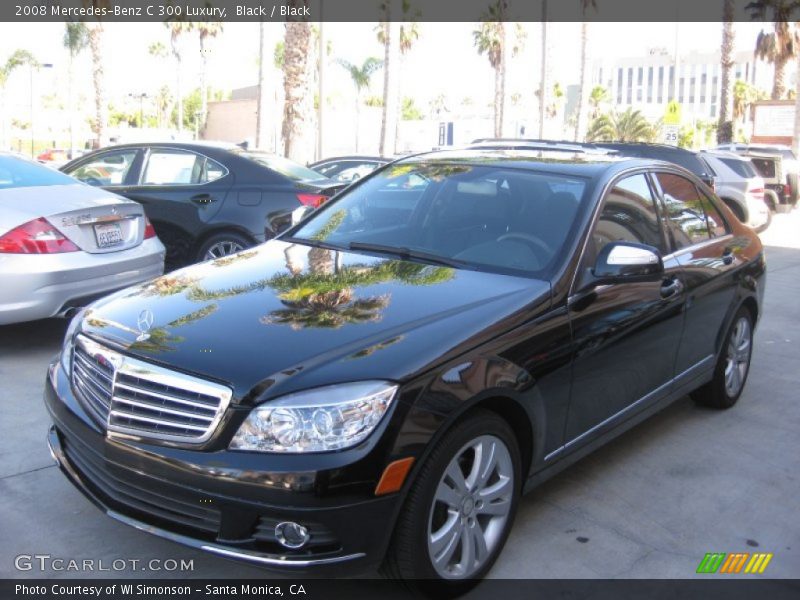 Black / Black 2008 Mercedes-Benz C 300 Luxury