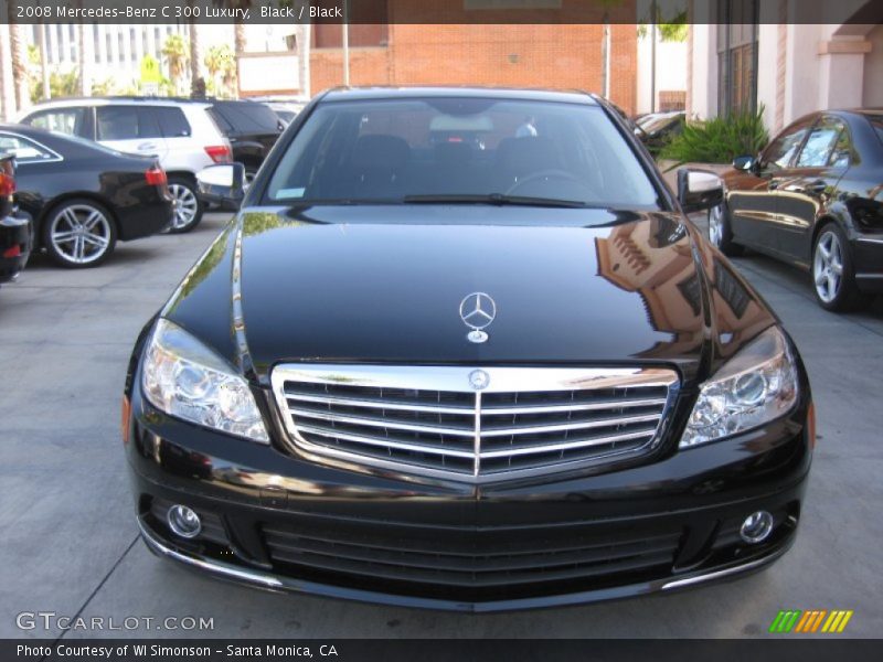Black / Black 2008 Mercedes-Benz C 300 Luxury