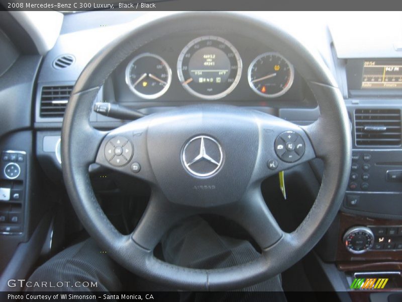 Black / Black 2008 Mercedes-Benz C 300 Luxury
