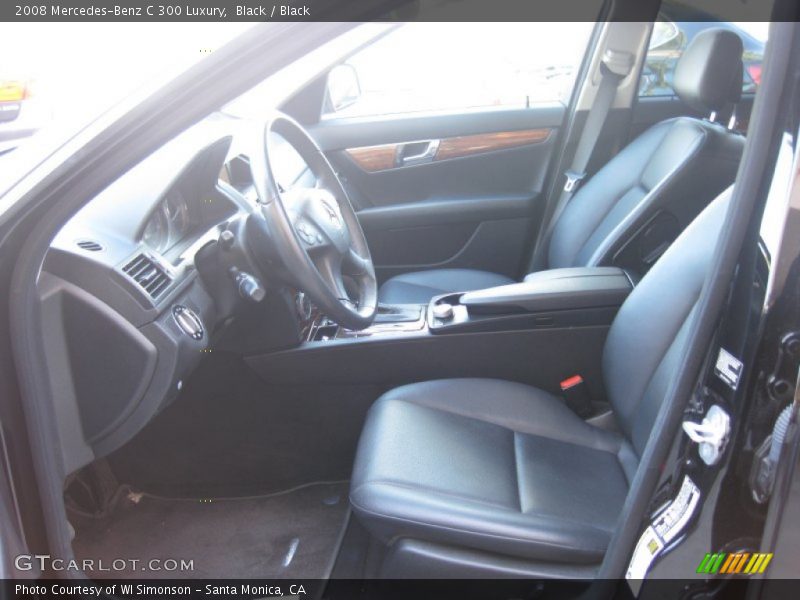 Black / Black 2008 Mercedes-Benz C 300 Luxury