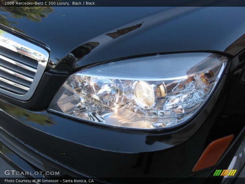 Black / Black 2008 Mercedes-Benz C 300 Luxury