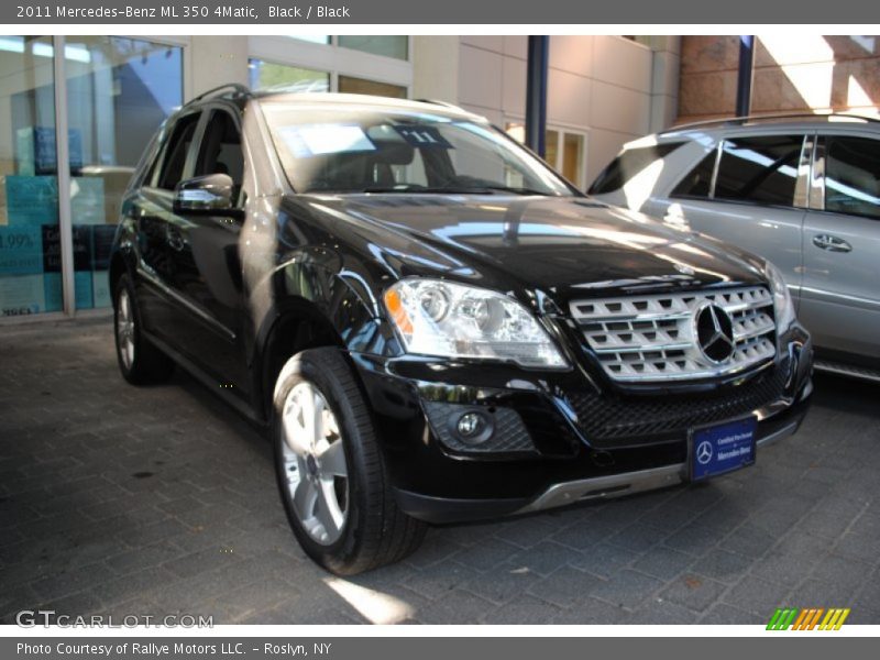 Black / Black 2011 Mercedes-Benz ML 350 4Matic