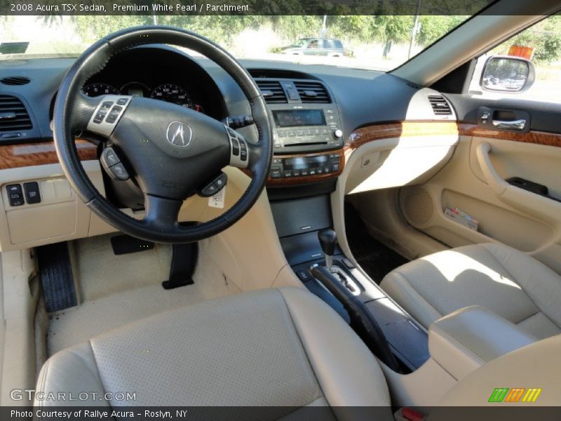 Premium White Pearl / Parchment 2008 Acura TSX Sedan