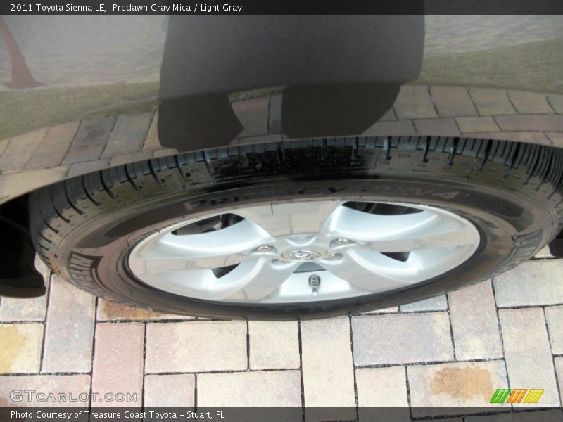 Predawn Gray Mica / Light Gray 2011 Toyota Sienna LE
