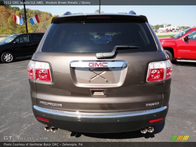 Medium Brown Metallic / Ebony 2012 GMC Acadia SLE AWD