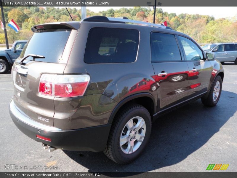 Medium Brown Metallic / Ebony 2012 GMC Acadia SLE AWD