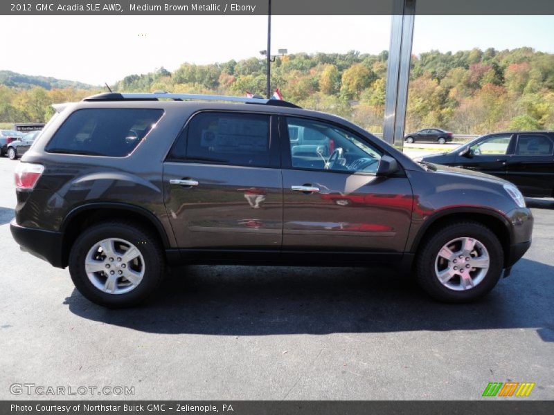 Medium Brown Metallic / Ebony 2012 GMC Acadia SLE AWD