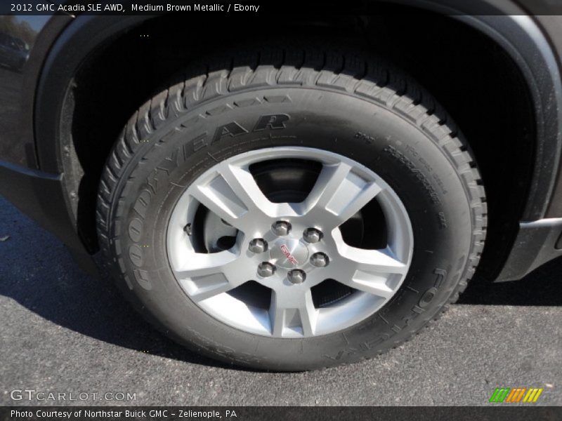 Medium Brown Metallic / Ebony 2012 GMC Acadia SLE AWD