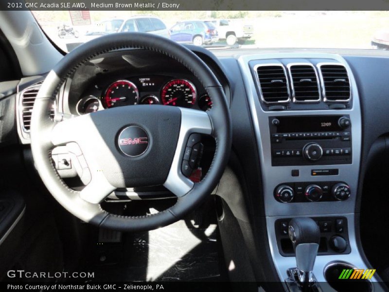 Medium Brown Metallic / Ebony 2012 GMC Acadia SLE AWD