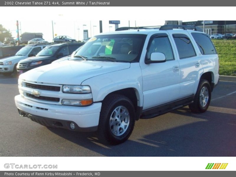 Summit White / Tan/Neutral 2002 Chevrolet Tahoe Z71 4x4