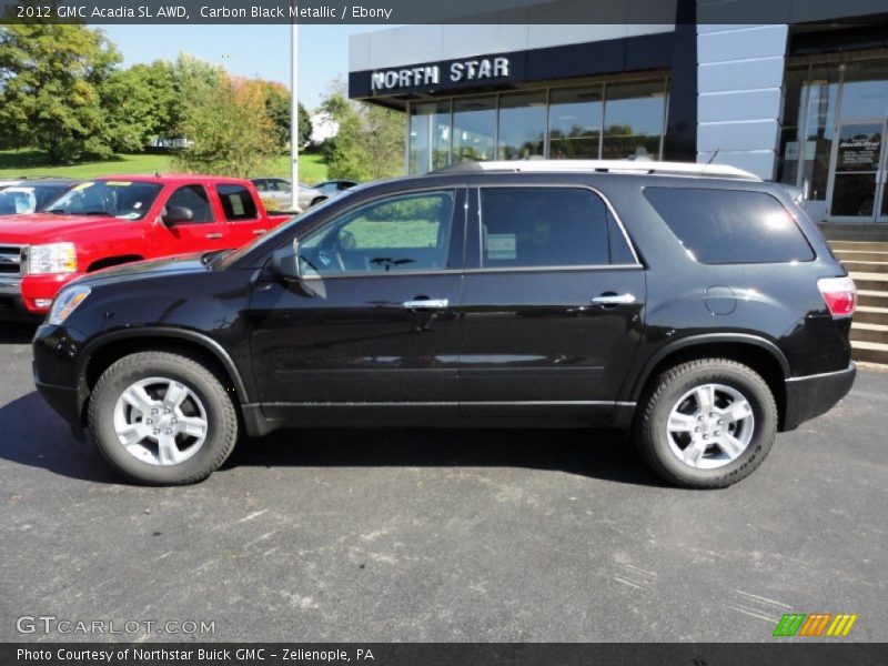 Carbon Black Metallic / Ebony 2012 GMC Acadia SL AWD