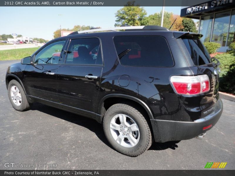 Carbon Black Metallic / Ebony 2012 GMC Acadia SL AWD