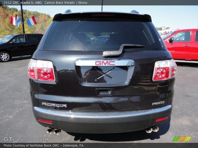 Carbon Black Metallic / Ebony 2012 GMC Acadia SL AWD