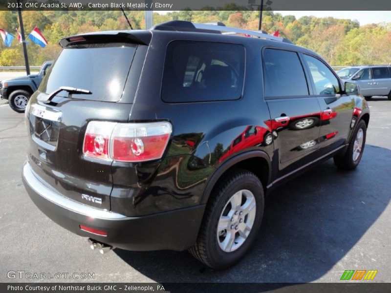 Carbon Black Metallic / Ebony 2012 GMC Acadia SL AWD