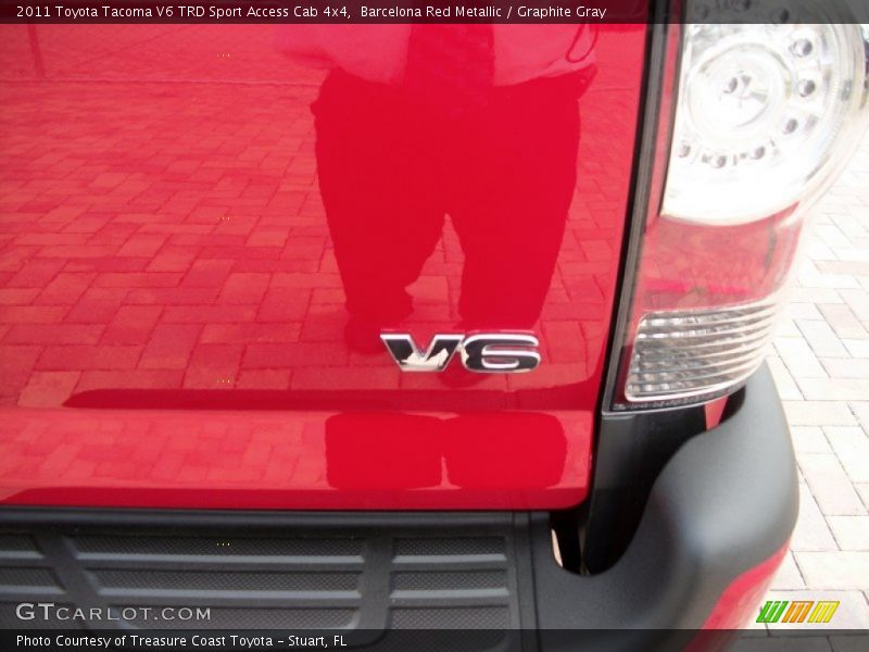Barcelona Red Metallic / Graphite Gray 2011 Toyota Tacoma V6 TRD Sport Access Cab 4x4
