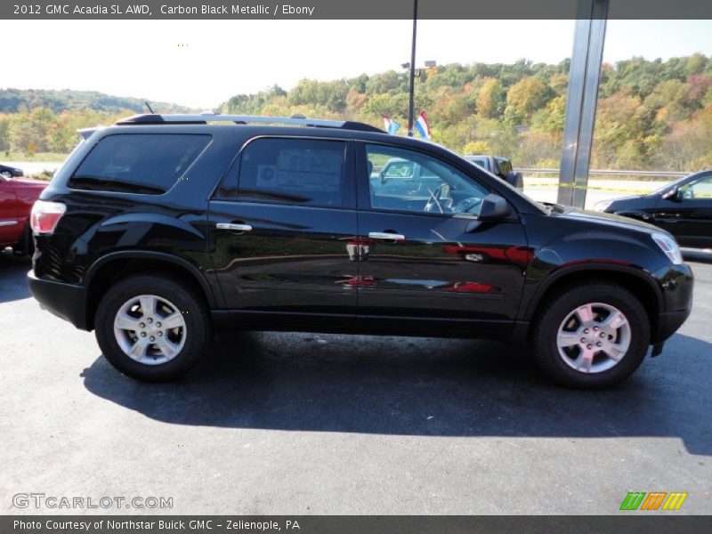 Carbon Black Metallic / Ebony 2012 GMC Acadia SL AWD