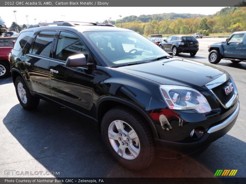 Carbon Black Metallic / Ebony 2012 GMC Acadia SL AWD