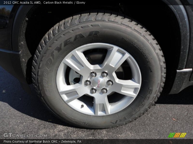 Carbon Black Metallic / Ebony 2012 GMC Acadia SL AWD