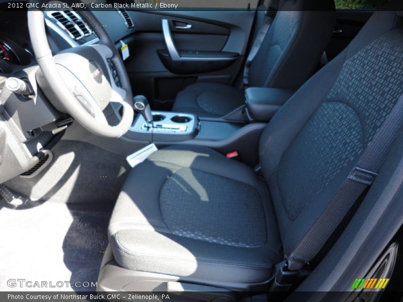 Carbon Black Metallic / Ebony 2012 GMC Acadia SL AWD