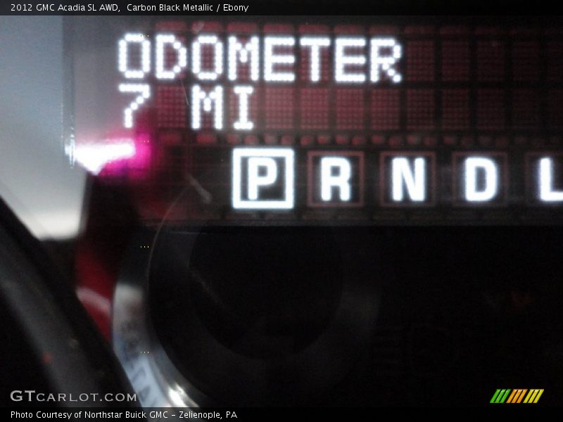 Carbon Black Metallic / Ebony 2012 GMC Acadia SL AWD