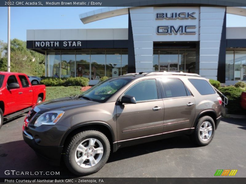 Medium Brown Metallic / Ebony 2012 GMC Acadia SL