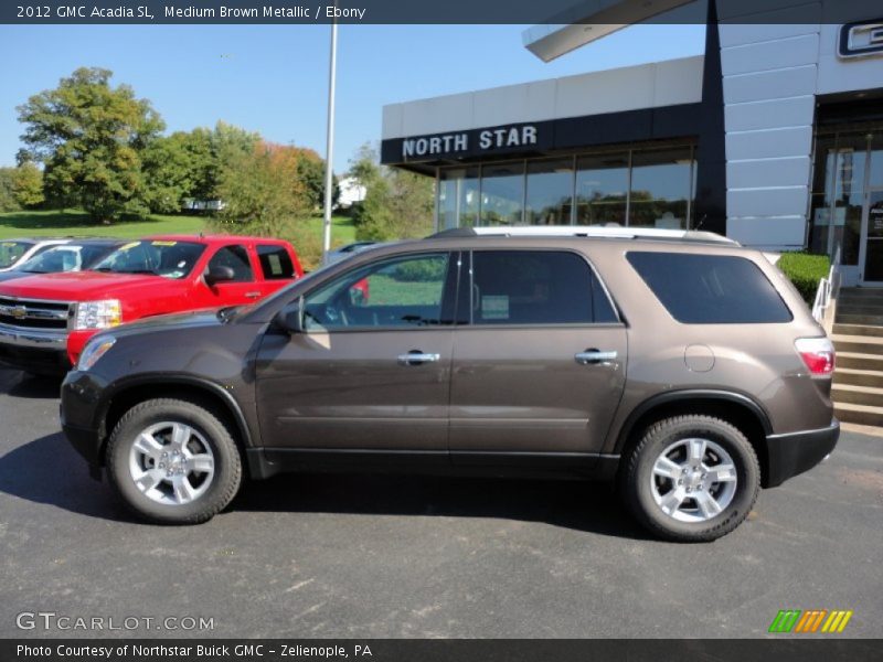 Medium Brown Metallic / Ebony 2012 GMC Acadia SL