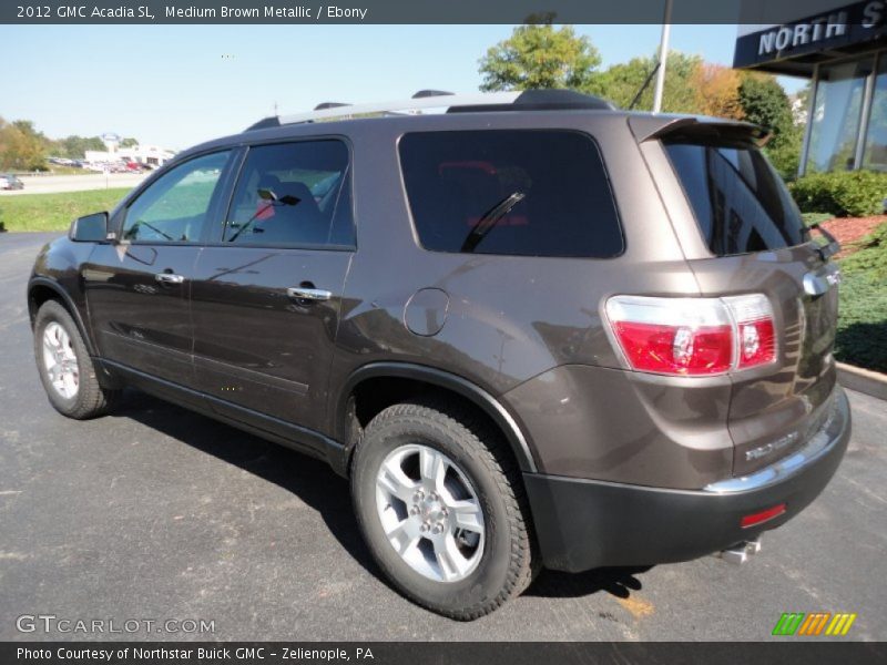 Medium Brown Metallic / Ebony 2012 GMC Acadia SL