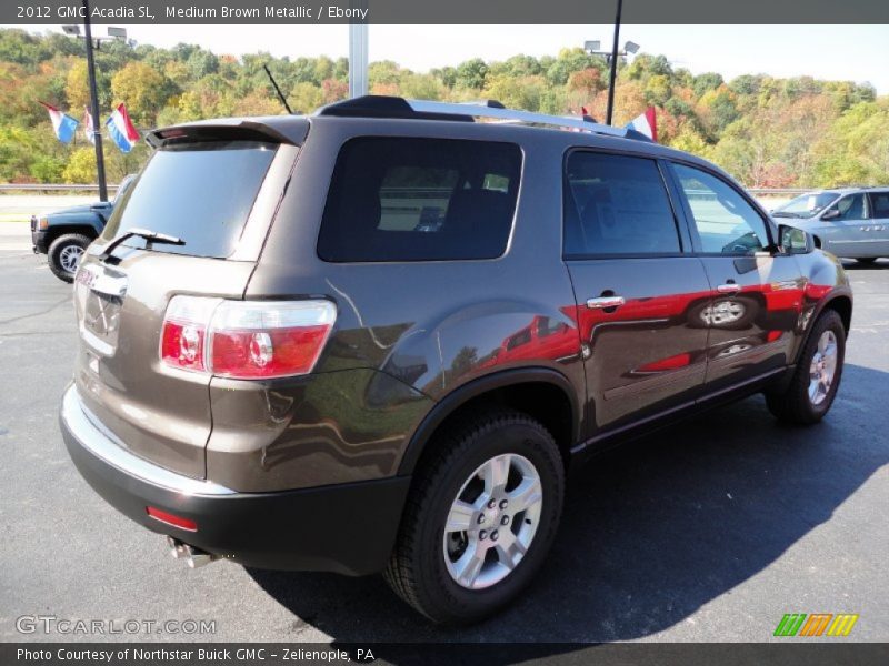 Medium Brown Metallic / Ebony 2012 GMC Acadia SL