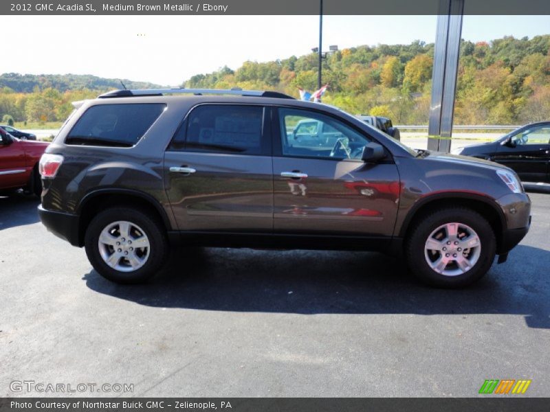 Medium Brown Metallic / Ebony 2012 GMC Acadia SL