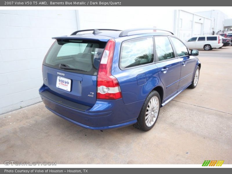 Barrents Blue Metallic / Dark Beige/Quartz 2007 Volvo V50 T5 AWD