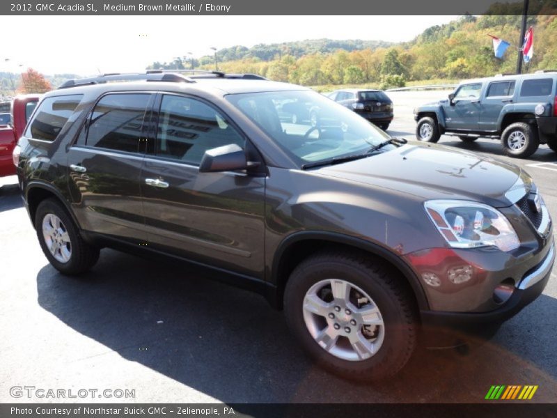 Medium Brown Metallic / Ebony 2012 GMC Acadia SL